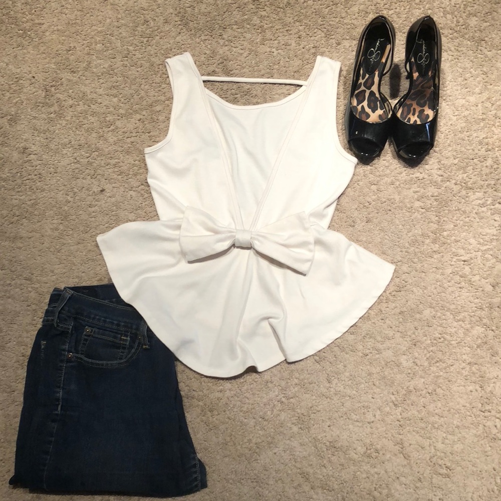 White flare top